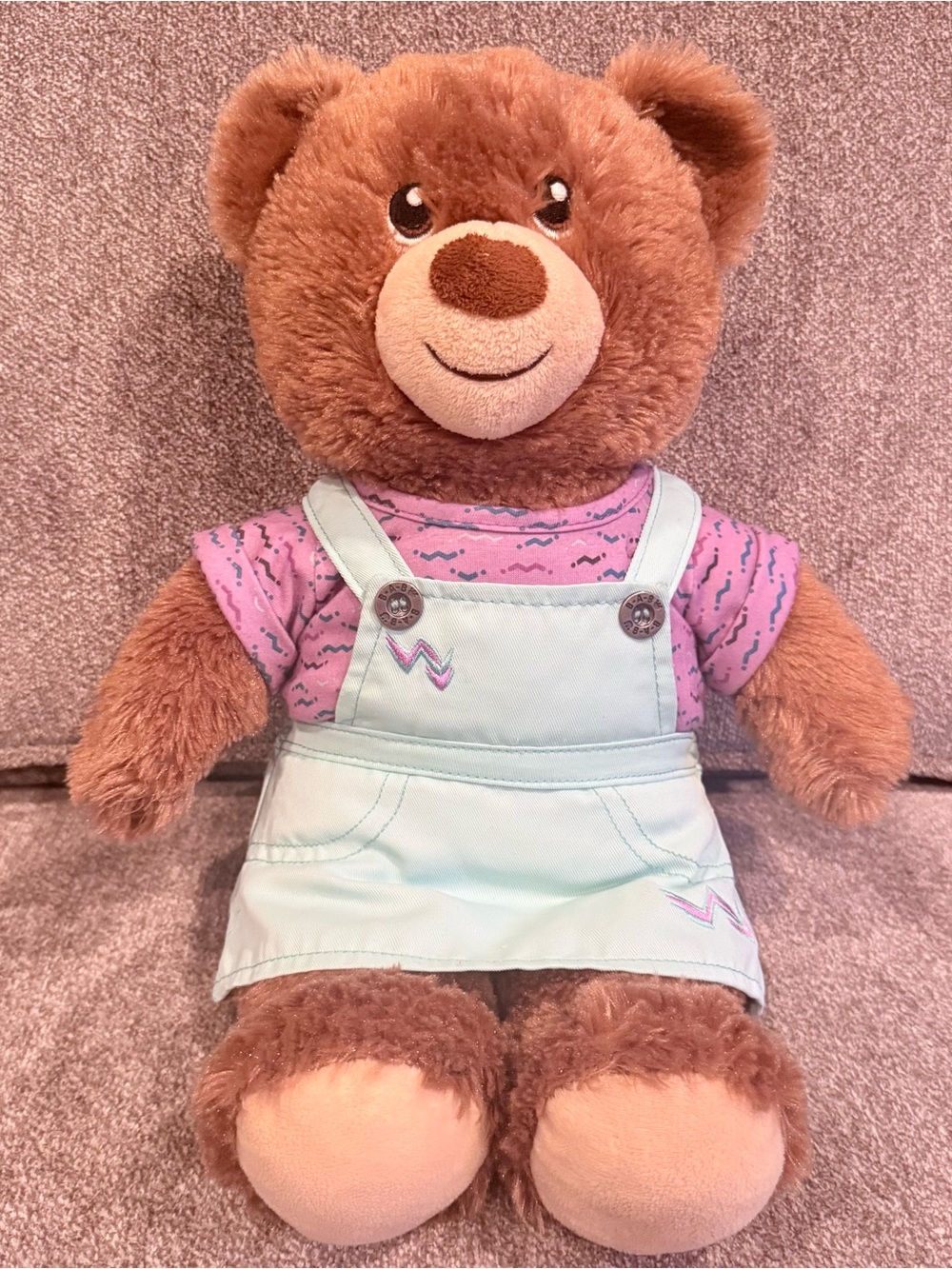 Build-A-Bear lil’ cub chocolate bear with dress